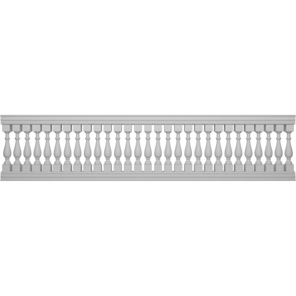 Ekena Millwork Traditional Balustrade Railing Kit Style N (5 7/8" On-Center Spacing to Pass 4" Sphere Code) BALK41X168TRN - main